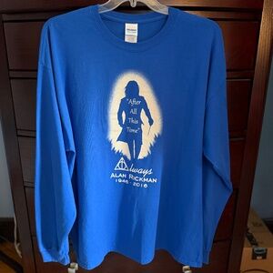 Professor Snape's Farewell. Gildan Royal Blue Long Sleeve Farewell. Size 2XL